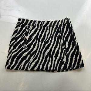 Ovi women’s zebra print mini skirt s L45-6